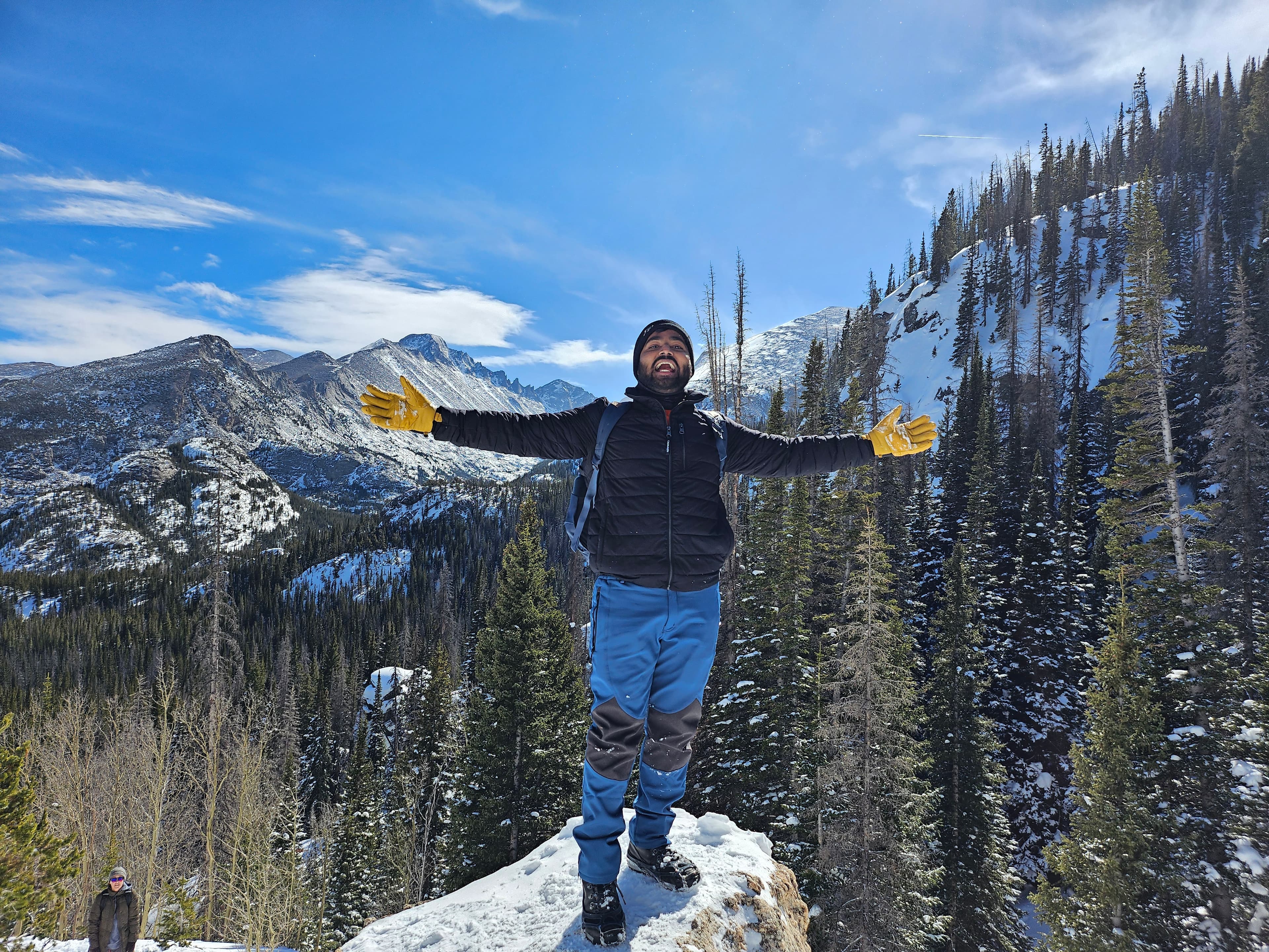 Hiking in the mountains